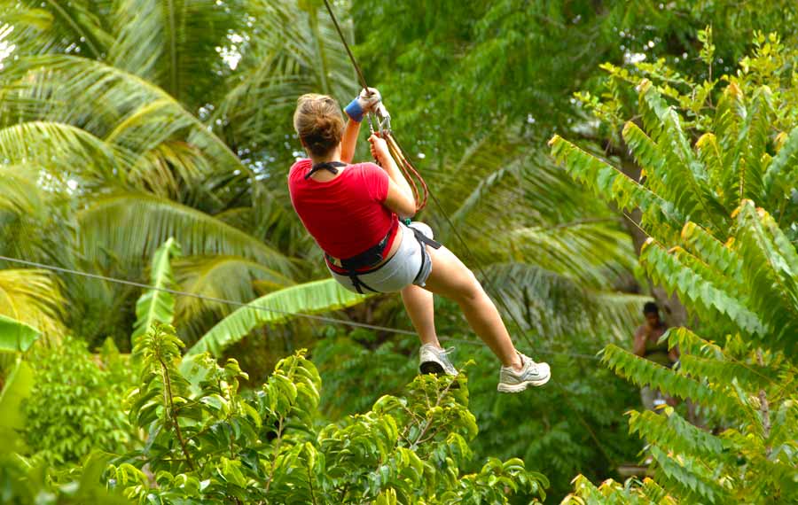 ziplining in sxm vacations rentals at the hills residence simpson bay sint maarten